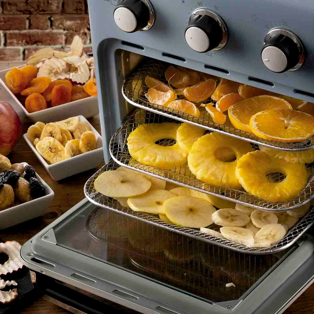 Air Fryer Oven Ariete Vintage 4632 Azul – 16L, 1200W, 2 em 1