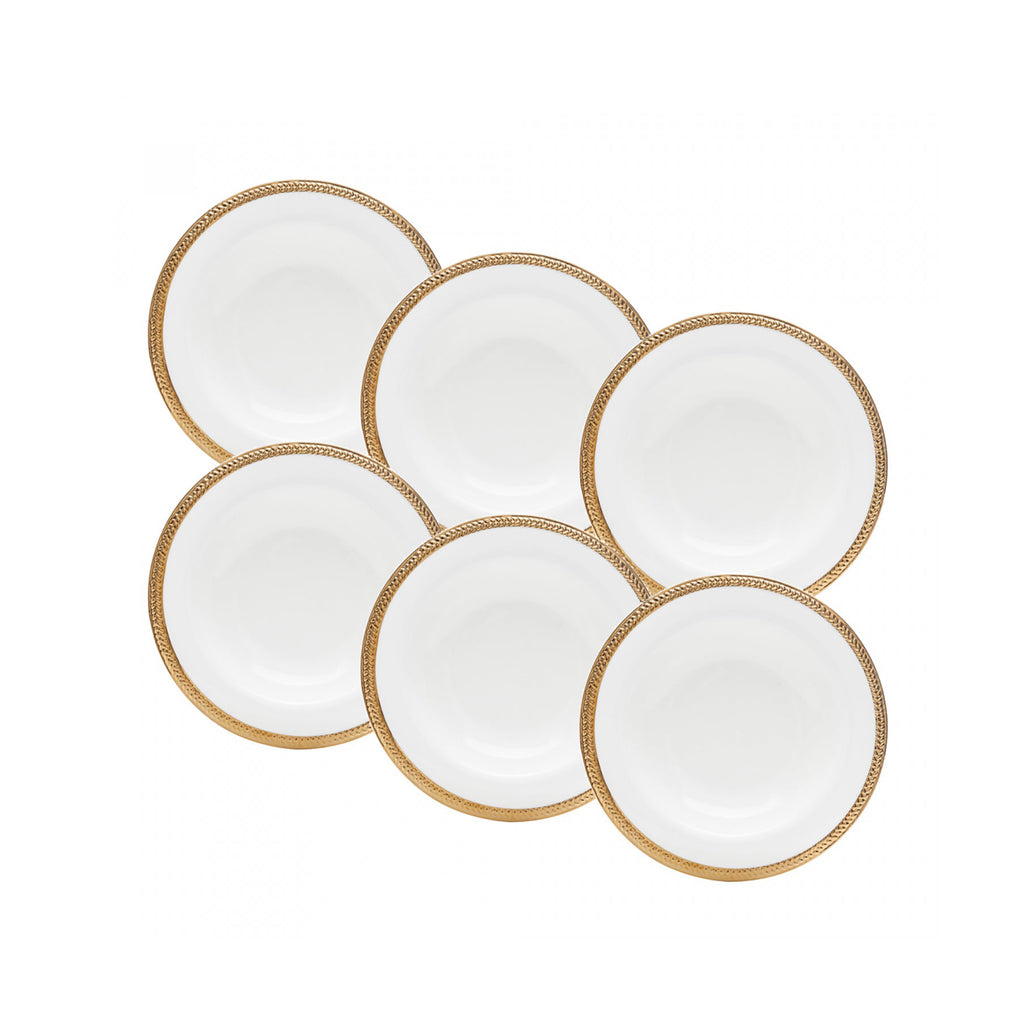 Conjunto 6 Pratos Fundos de Porcelana Paddy 22cm x 10cm - Wolff
