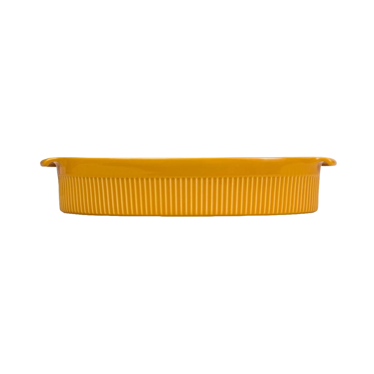 Travessa Refratária Oval M 32,5 cm Amarela 1,8 L
