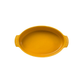Travessa Refratária Oval M 32,5 cm Amarela 1,8 L