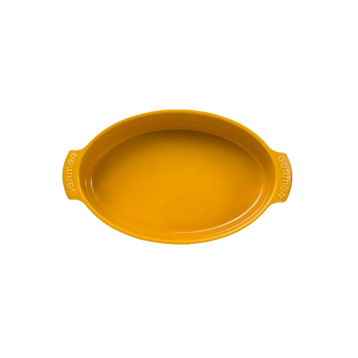 Travessa Refratária Oval M 32,5 cm Amarela 1,8 L