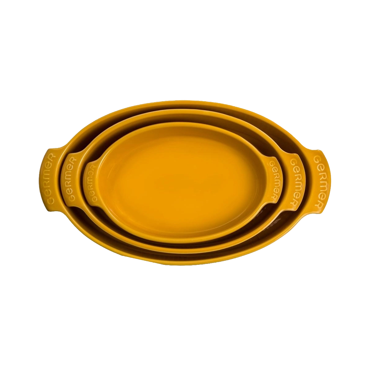 Travessa Refratária Oval M 32,5 cm Amarela 1,8 L